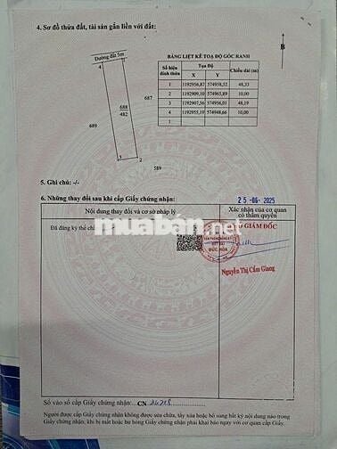 CHÍNH CHỦ CẦN BÁN 7 LÔ ĐẤT LIỀN KỀ 100% THỔ CƯ 10X48M