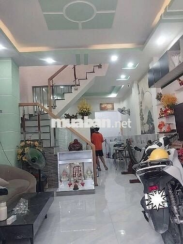 BÁN NHÀ ĐẸP 2 TẦNG, DT (4X12)M2, HẺM XE HƠI THÔNG, 4,35 TỶ CÒN TL