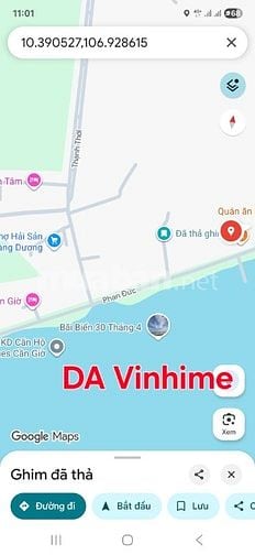 Bán 4,300m2 có 1,500 thổ, MT Biển 30/4, Đ diện Vinhome Cần Giờ. 
