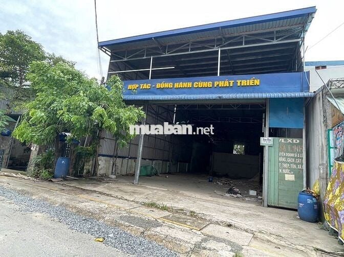 CHO THUÊ NHÀ XƯỞNG ĐẸP 530M2 MẶT TIỀN ĐƯỜNG 38, VĨNH PHÚ, THUẬN AN
