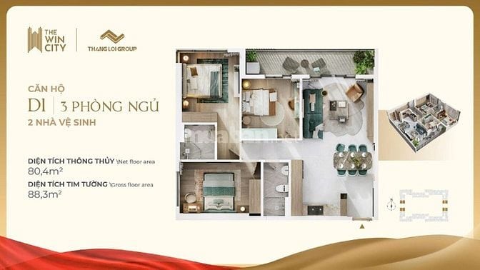 Căn hộ The Win City Đức Hòa - Long An, 179tr sở hữu ngay. Booking 20tr