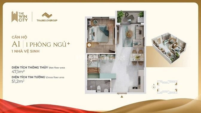 Căn hộ The Win City Đức Hòa - Long An, 179tr sở hữu ngay. Booking 20tr