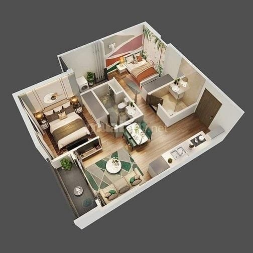 Căn hộ chuẩn 5* mặt tiền QL1A - chợ Bình Chánh. 250tr nhận nhà, miễn l