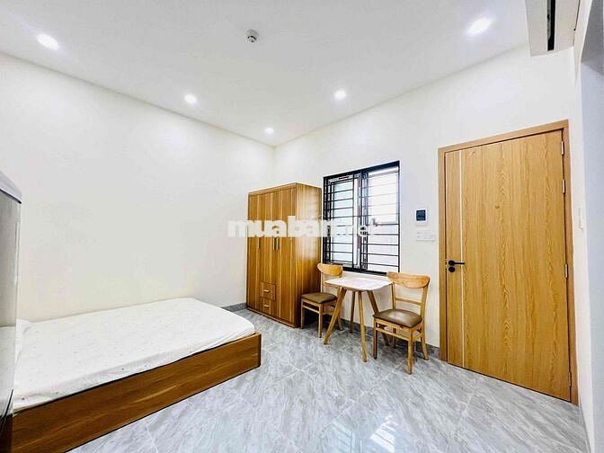 căn studio mới xây 100% khu hoà xuân full nội thất