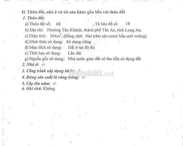 1508m2 FULL THỔ ĐƯỜNG SỐ 10, TÂN AN, LONG AN