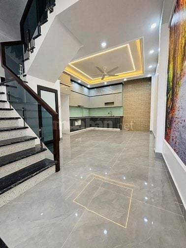 Nhà 4 tầng đường 8m gara ô tô - Chợ Vĩnh Khê - Gần Hoàng Huy An Đồng