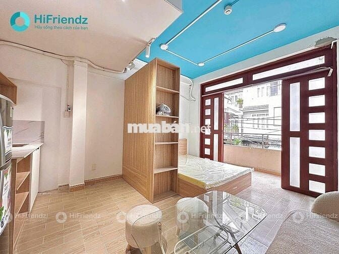 Siêu phần 1PN-Tách Bếp hướng ban công thoáng mát đầy đủ nội thất