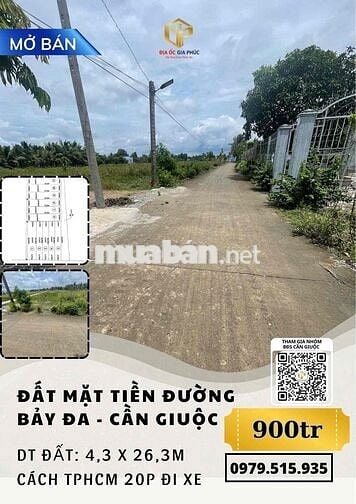 ĐẤT TẠI CẦN GIUỘC | CÁCH TPHCM CHỈ 10KM | GIỎ HÀNG HƠN 100 NỀN