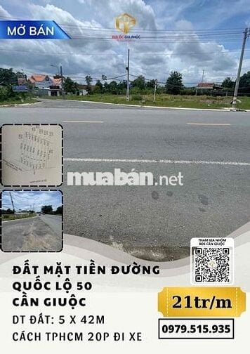 ĐẤT TẠI CẦN GIUỘC | CÁCH TPHCM CHỈ 10KM | GIỎ HÀNG HƠN 100 NỀN