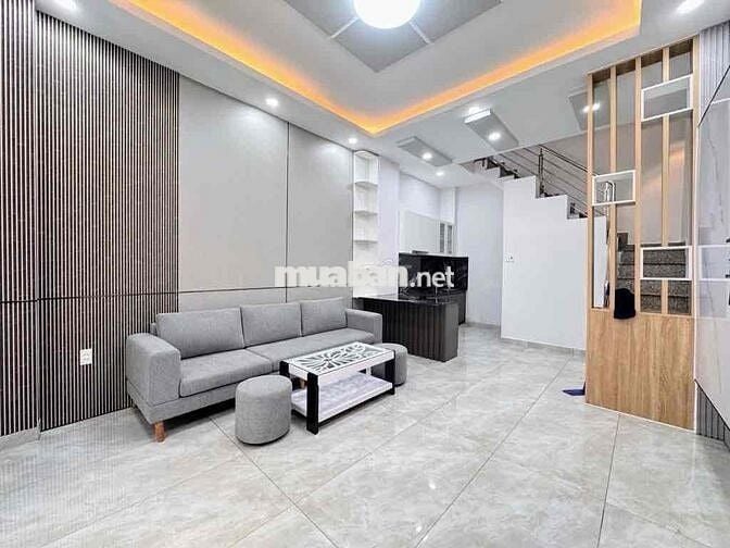 chỉ 4...87 tỷ Có Ngay Nhà 4 Tầng- Đường Thông gần 40..m2 cạnh vườn lài