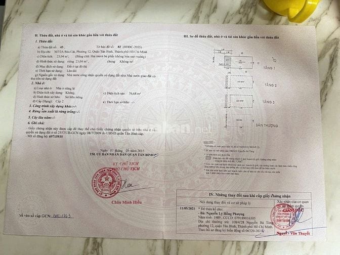Bán nhà 307/2A Bàu Cát, Phường Bảy Hiền, Ngay Chợ Trần Mai Ninh
