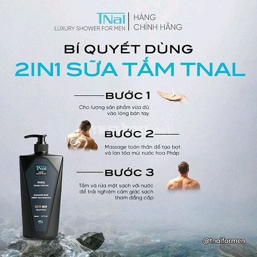 Sữa tắm nước hoa TNal dành cho nam