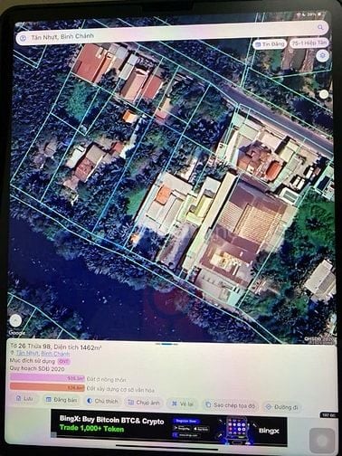 Bán đất xã Tân Nhựt, huyện Bình Chánh, tổng 1432m2