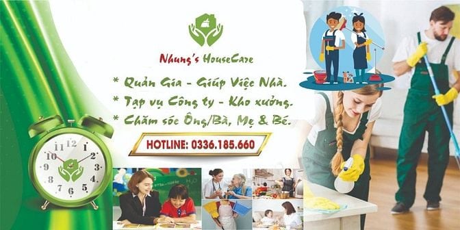 TÌM VIỆC QUẢN GIA - GIÚP VIỆC NHÀ - TẠP VỤ CÔNG TY THEO GIỜ.
