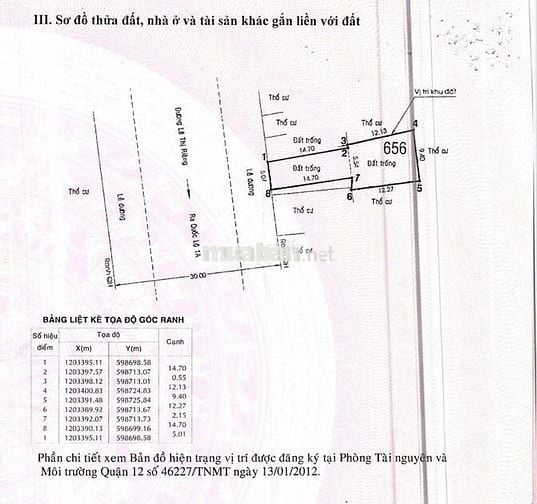 CHÍNH CHỦ BÁN ĐẤT SẴN SỔ NỞ HẬU MẶT TIỀN LÊ THỊ RIÊNG-Q12