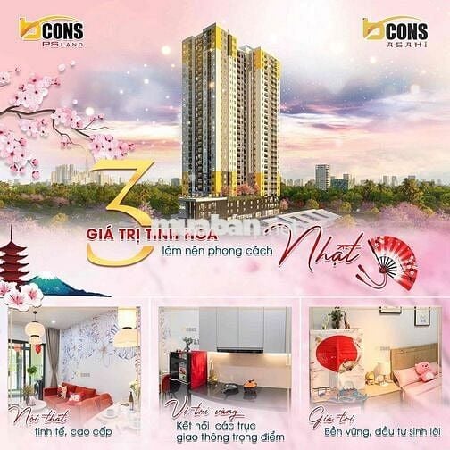 MỞ BÁN SIÊU DỰ ÁN HOT PHONG CÁCH NHẬT CHỈ TỪ 1,5 TỶ BCONS ASAHI DĨ AN