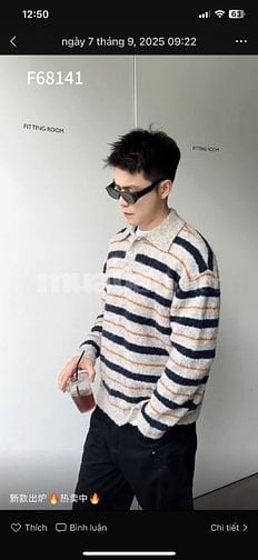 Kho hàng áo len nam mẫu trend, cơ bản sẵn hàng số lượng chạy sàn TMĐT