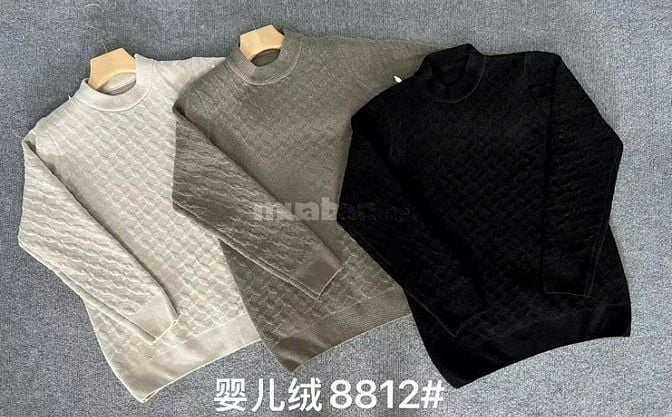 Kho hàng áo len nam mẫu trend, cơ bản sẵn hàng số lượng chạy sàn TMĐT