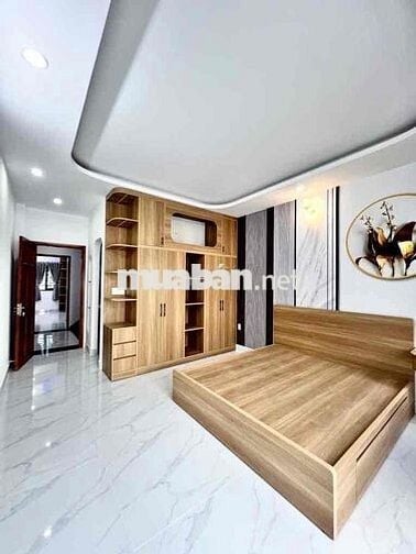 Nhà Đẹp 4 Tầng — Hẻm Xe Hơi Hương Lộ 2(4m x 14m) Hướng Tây