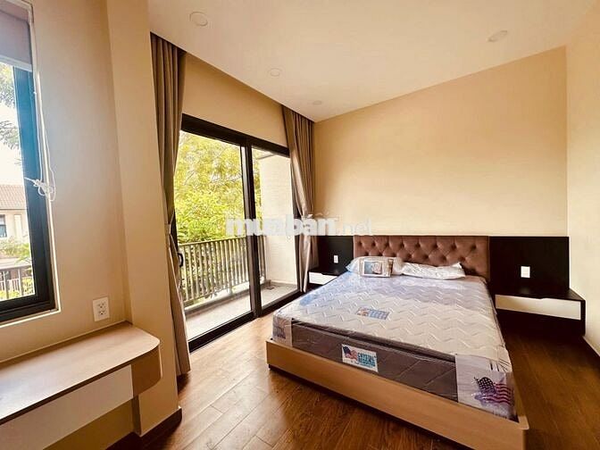 Cho thuê Nhà phố vườn 1 trệt 1 lầu 2pn 2vs thoáng mát, yên tĩnh
