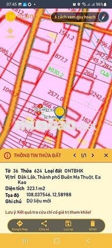 CC CẦN BÁN LỖ LÔ ĐẤT SAU LƯNG UỶ BAN EAKAO