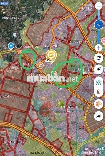 Cạnh cổng KCN Sạch và TT Xã mới Kim Anh đường trục chính 2 xe tránh