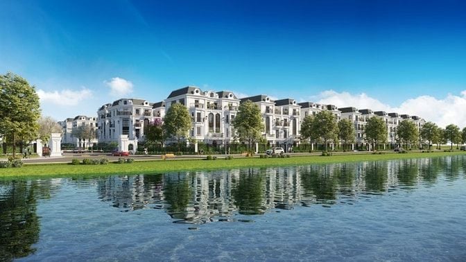 Bán nhà liền kề 102m2 4 tầng 38 tỷ elegantpark Park Thạch Bàn 