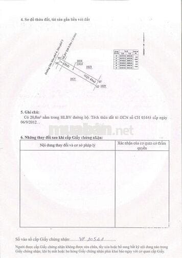 BÁN ĐẤT SỔ HỒNG RIÊNG GẦN KCN VỚI 1KM .