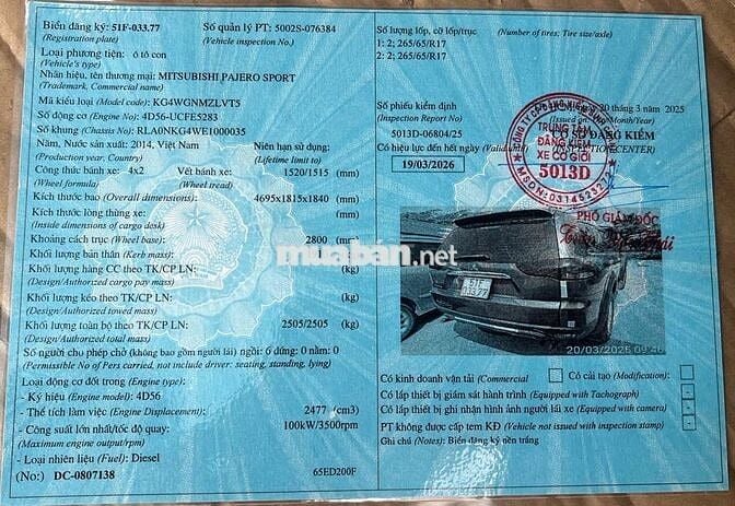 Pajero Sport 2014 máy dầu, số sàn, xe đẹp