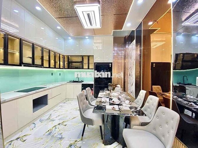 Nhà mới đẹp, P15, Huỳnh Văn Nghệ, xe hơi ngủ nhà, full nội thất, 7,99T