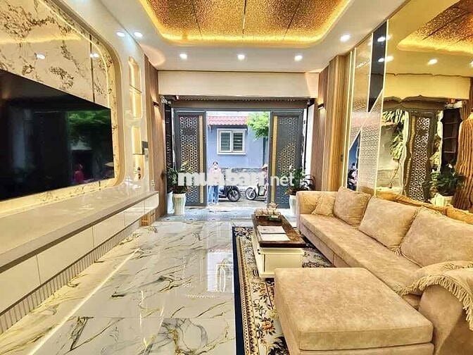 Nhà mới đẹp, P15, Huỳnh Văn Nghệ, xe hơi ngủ nhà, full nội thất, 7,99T