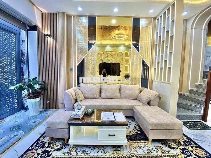Nhà mới đẹp, P15, Huỳnh Văn Nghệ, xe hơi ngủ nhà, full nội thất, 7,99T