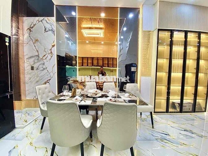 Nhà mới đẹp, P15, Huỳnh Văn Nghệ, xe hơi ngủ nhà, full nội thất, 7,99T