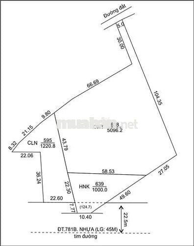 bán gấp 7200m2 2 mặt tiền ,tc1200, thích hợp làm kho xưởng , nhà vườn