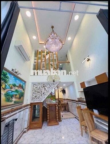 🔥 HỒ THỊ KỶ - NHÀ MỚI XÂY  - 5 TẦNG - HẺM 4M THÔNG TỨ TUNG - HƠN 8tỷ X