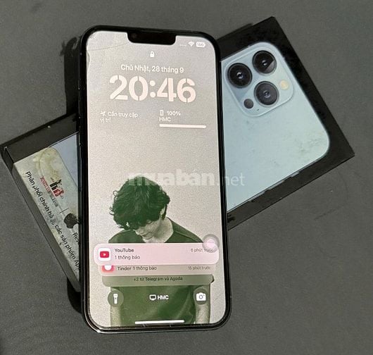 Iphone 13prm màu xanh, quốc tế mã VN/A