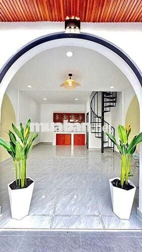 Nhà mới tinh 4❌6 trệt 1 lầu đúc 1pn kín 2wc hẻm ô tô vòng xoay An Lạc