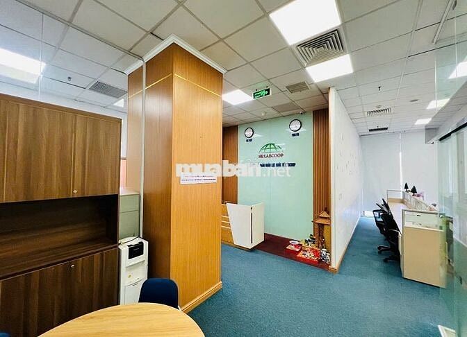 Cho thuê 219 m2 văn phòng tại tòa Hateco Xuân Phương, Đầy đủ nội thất