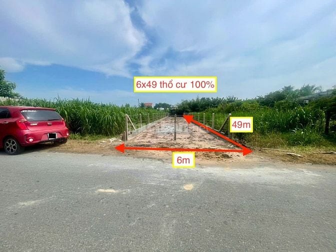 Đất bán xã Phước Hiệp 6x49 thổ cư. Giá bán 2 tỷ 200 triệu thương lượng