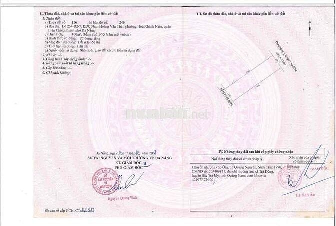 ĐẤT MẶT TIỀN ĐÀ SƠN 1- SÁT TRƯỜNG ĐẠI HỌC DUY TÂN