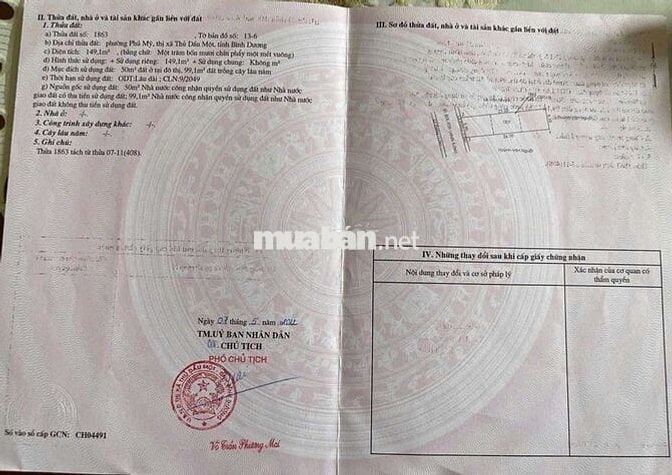 Bán đất mặt tiền đường dx026 gần chợ phú mỹ