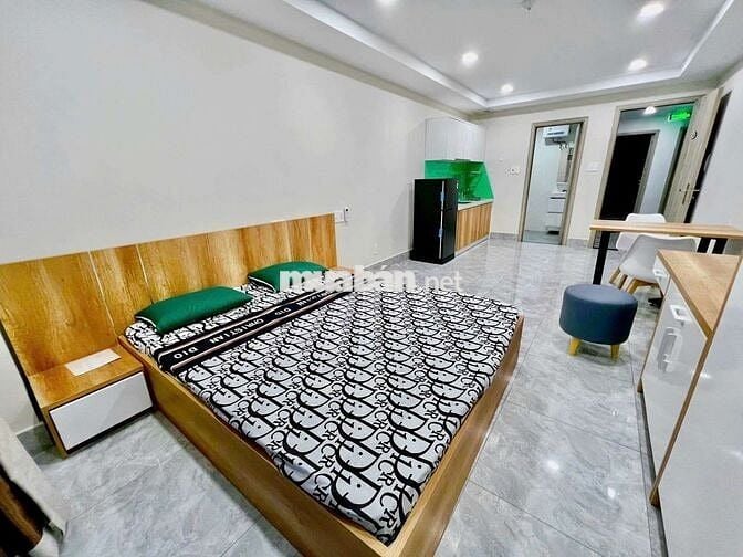 Căn hộ siêu rộng ban công, full nội thất gần chợ Bà Chiểu
