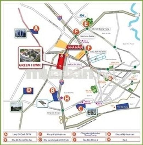 🌿 Căn góc 104.5 m² – Lốc A1 Green Town Bình Tân 3 PN – 2 WC – Tầng 4