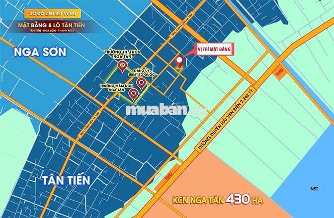 SIÊU PHẨM ĐẤT NỀN VEN KCN NGA TÂN 430HA