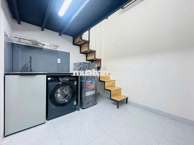 GÁC FULL NỘI THẤT MỚI 100%_VƯỜN LÀI QUẬN 12_THANG MÁY_GẦN: NTTU, VLU,.