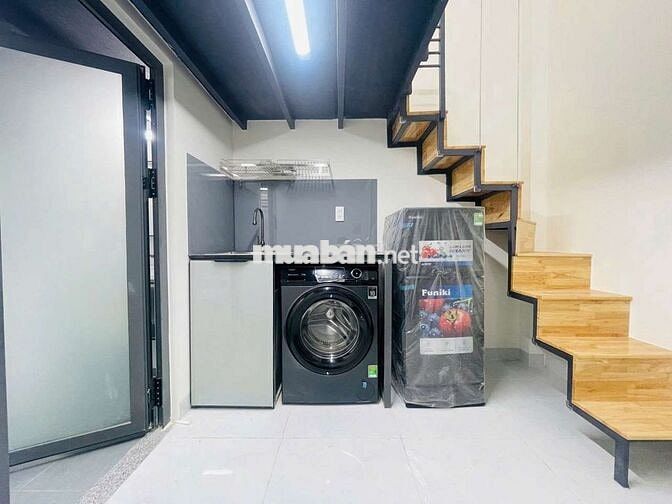 GÁC FULL NỘI THẤT MỚI 100%_VƯỜN LÀI QUẬN 12_THANG MÁY_GẦN: NTTU, VLU,.