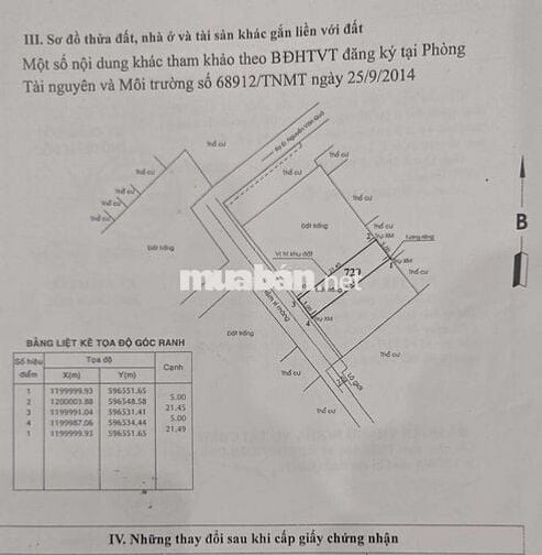 Chính chủ bán gấp 3 lô thổ cư liền kề