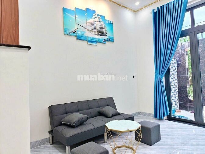 Nhà Mới 1 trệt 2 Tầng Lầu . Hẻm 7 mét Có Vỉa Hè. 3 Phòng ngủ