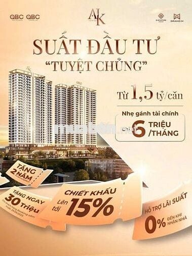 A&K TOWER TIỆN ÍCH CHUẦN RESORT 5*, TRẢ GÓP 6TR/THÁNG, CHIẾC KHẤU 15%