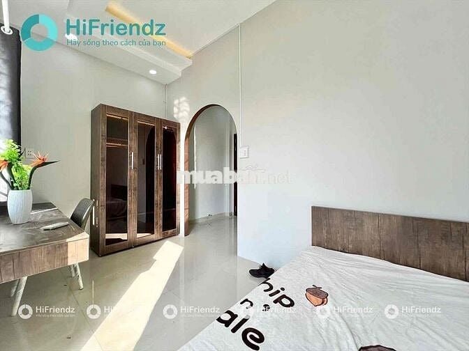 🔥1PN BAN CÔNG TÁCH BẾP GIÁ TỐT-FULL NỘI THẤT-KHU HOÀNG VĂN THỤ, BỜ KÈ